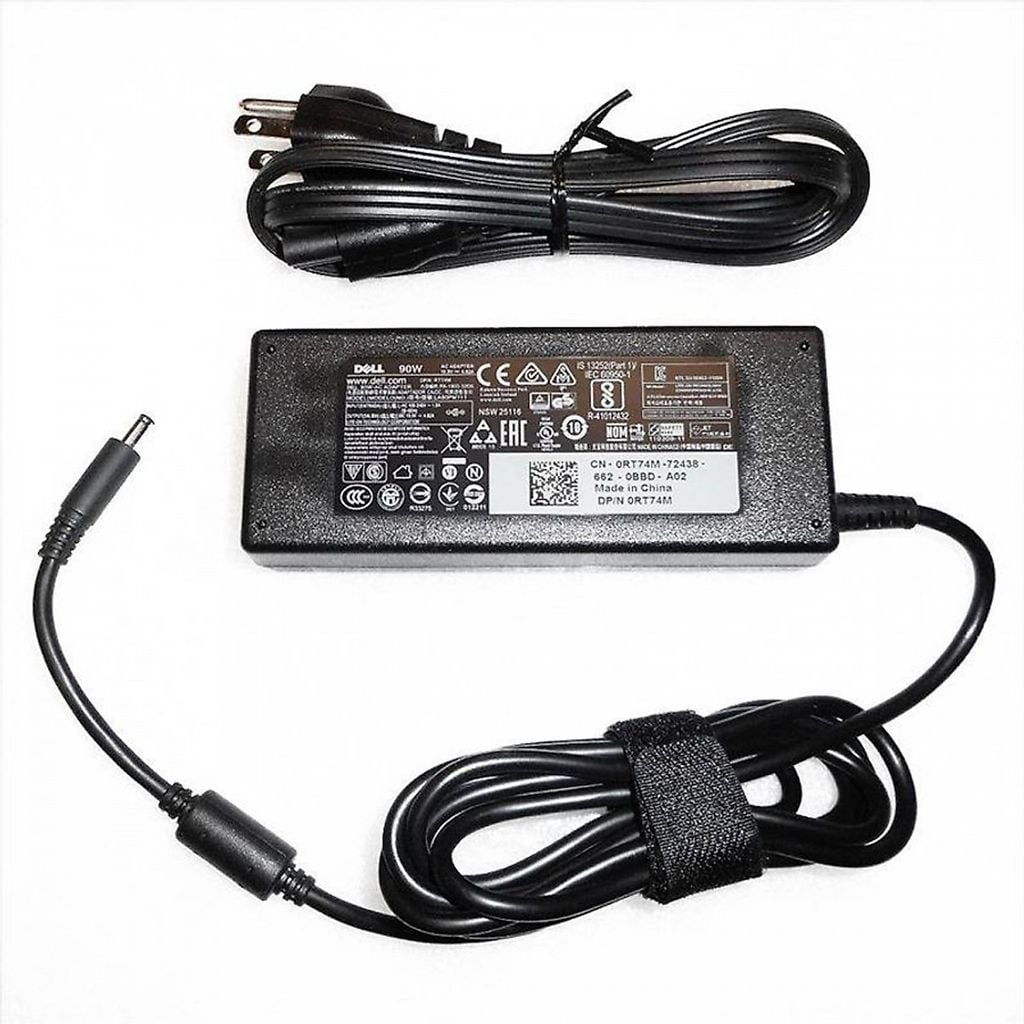 Adapter Sạc laptop Dell 90w kim nhỏ 4,5mm x 3mm dùng cho Dell Inspiron, Vostro, Latitude, XPS - Hàng chính hãng