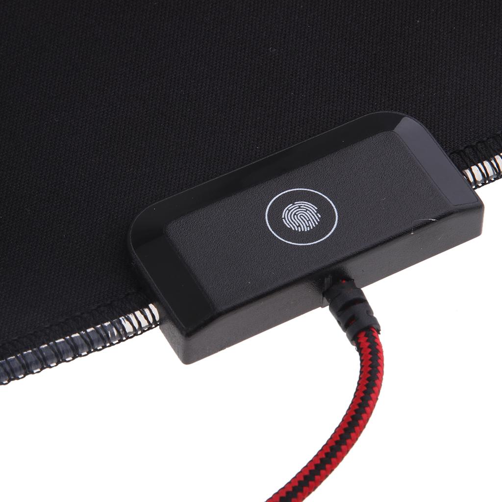 RGB Gaming Mouse Pad, 9 Lighting Modes,Glowing Led Mouse pad,Non-Slip Rubber Base Computer Mousepad Mat,800x300x4mm