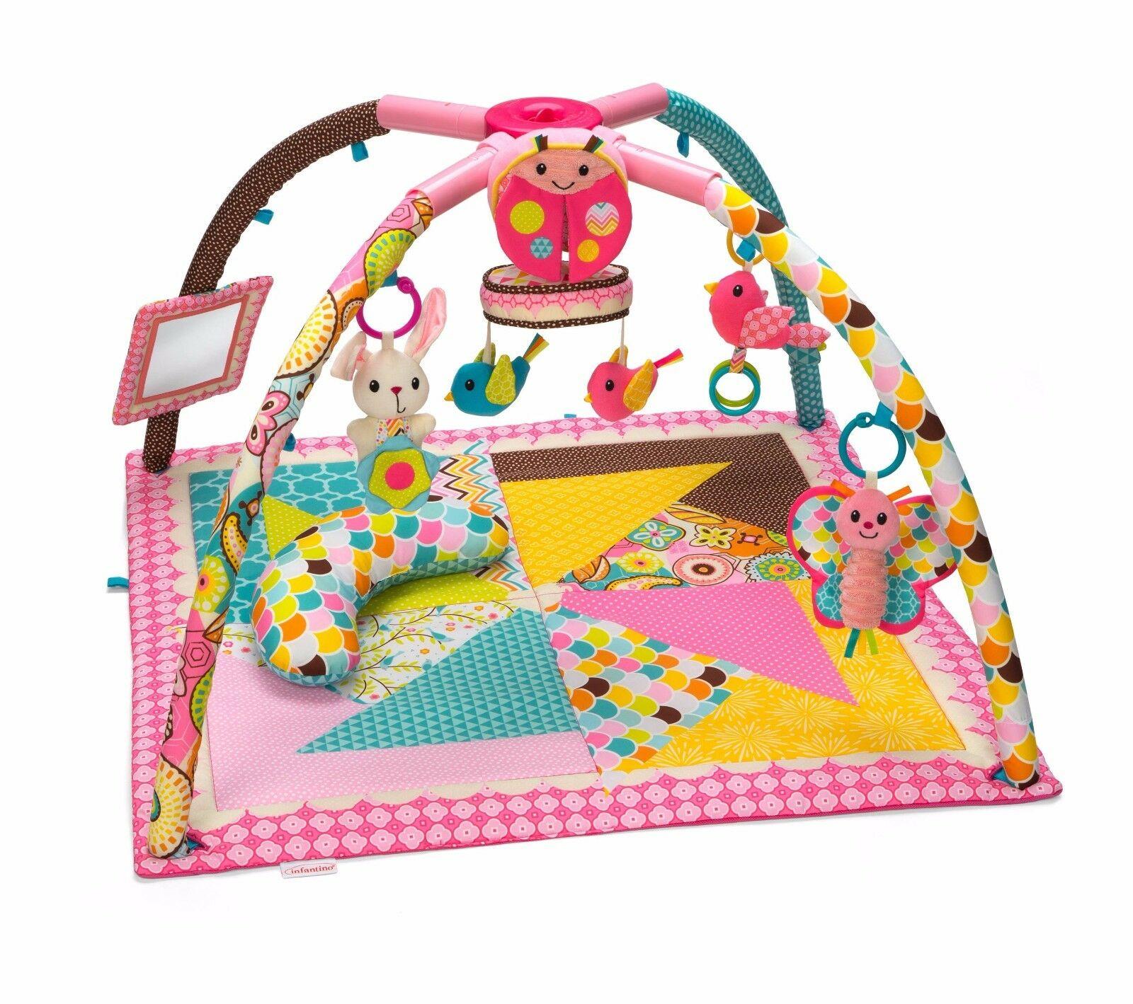 Thảm nằm chơi, thảm vận động cho bé  Deluxe Twist &amp; Fold 4 in 1 gấp gọn có nhạc kèm theo