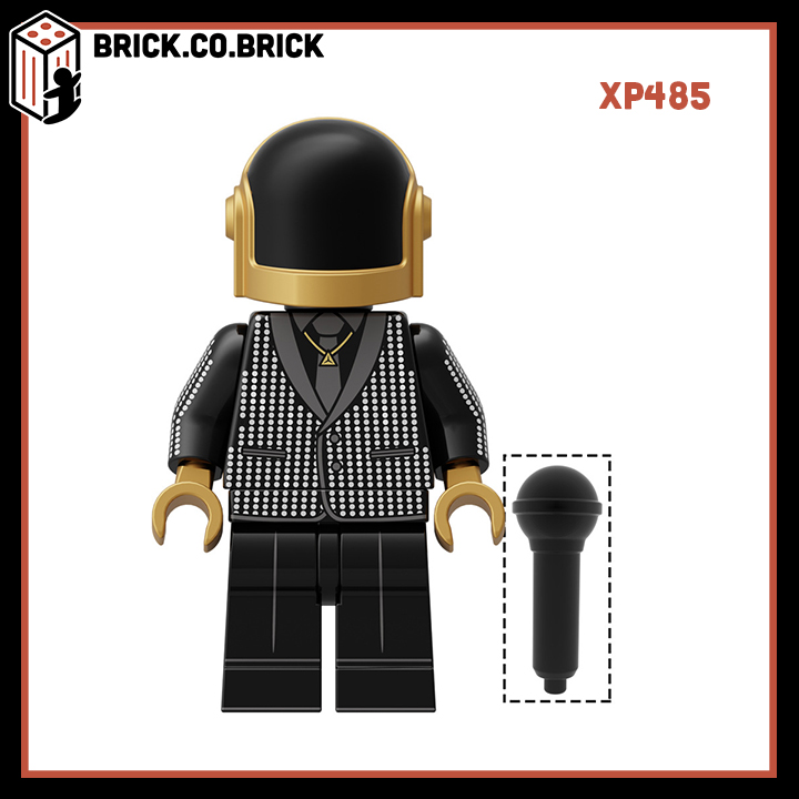 Mô hình Lắp ráp Nhóm Nhạc Draft Punk Bất Hủ Nổi Tiếng Kèm Micro Phụ kiện KT1063