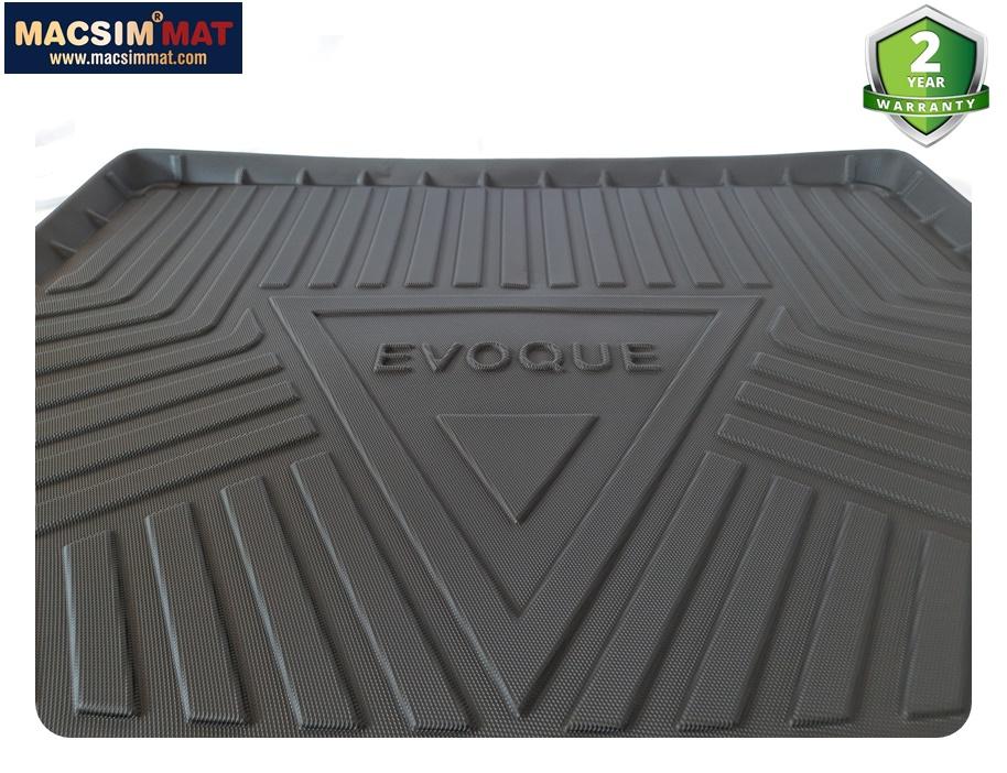 Thảm lót cốp LandRover Evoque 2019-nay nhãn hiệu Macsim chất liệu TPV cao cấp màu đen