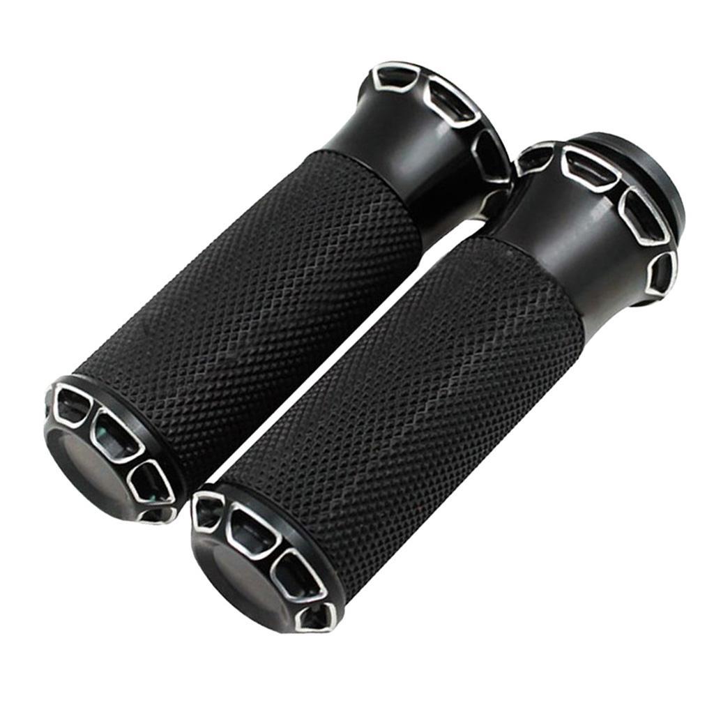 25mm CNC  Handlebar Hand Grip For    Black