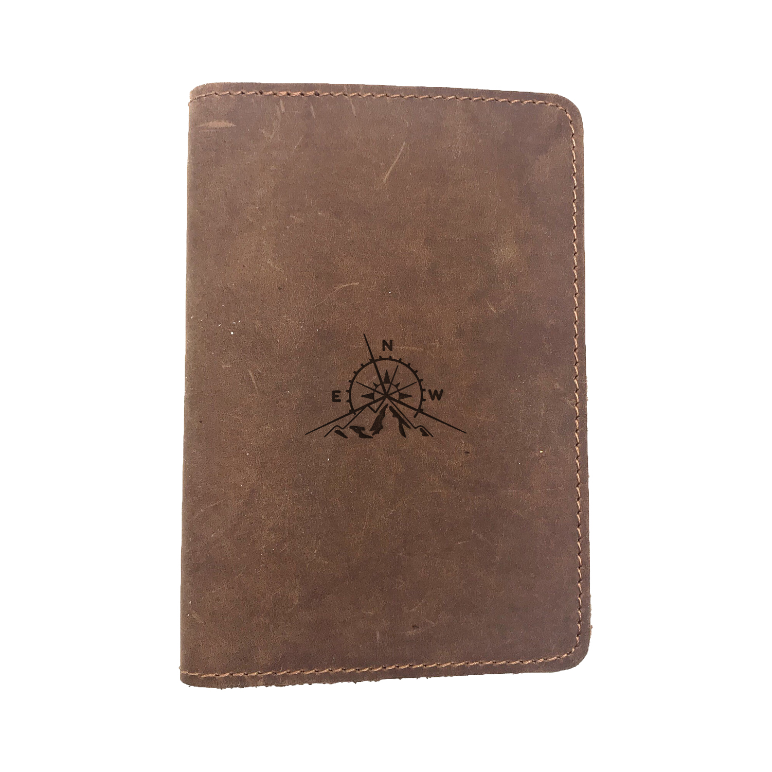 Passport Cover Bao Da Hộ Chiếu Da Sáp Khắc Hình WANDERLUST 1