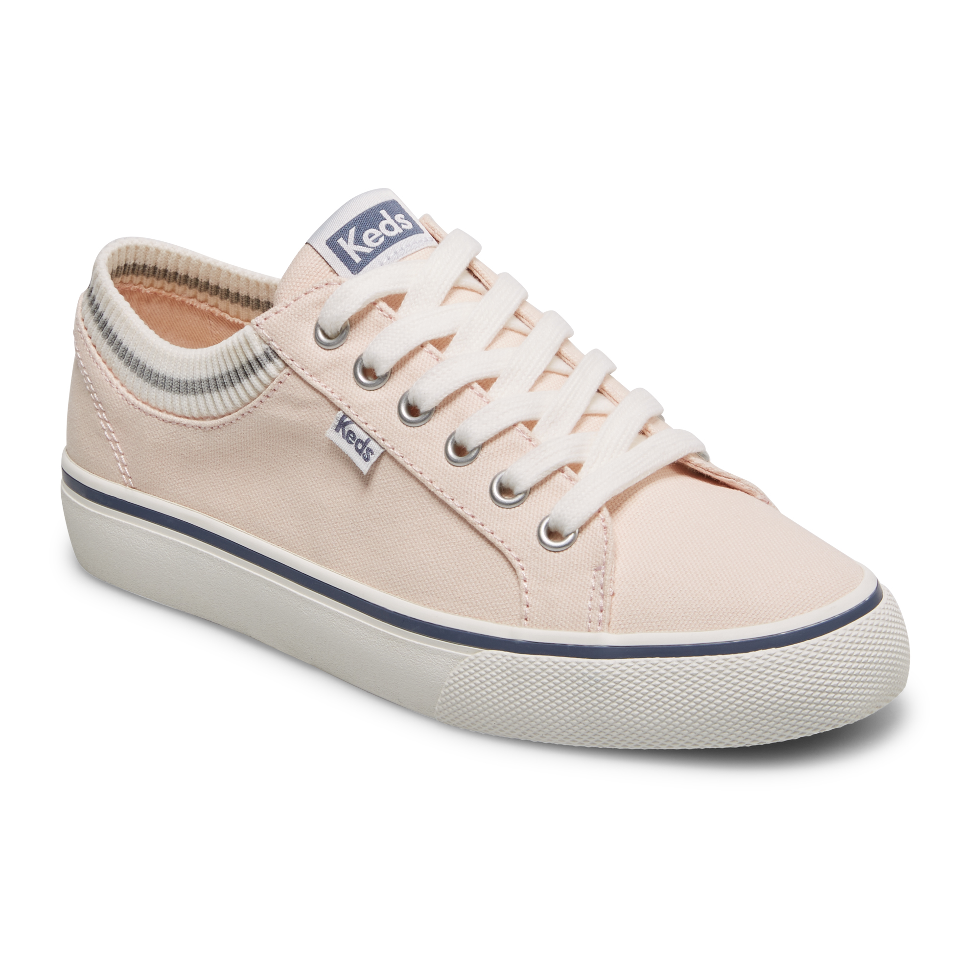 Giày Thể Thao Keds Nữ- Jump Kick Canvas Jump Kick Rib Knit Collar Light Pink- KD066637