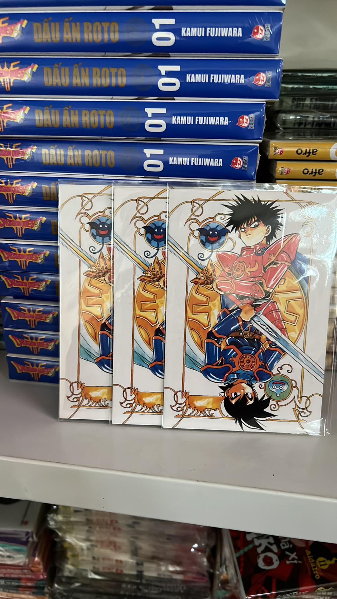 Truyện - Dragon Quest - Dấu Ấn Roto - Perfect Edition - Trọn Bộ 15 Tập Tăng kèm 3 card 3 màu - Kamui Fujiwara &amp; Chiaki Kawamata - NXB Kim Đồng