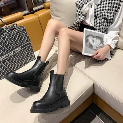 Giày Bốt Cổ Cao Thời Trang Sành Điệu Cao Cấp Độc Đáo Cho Nữ