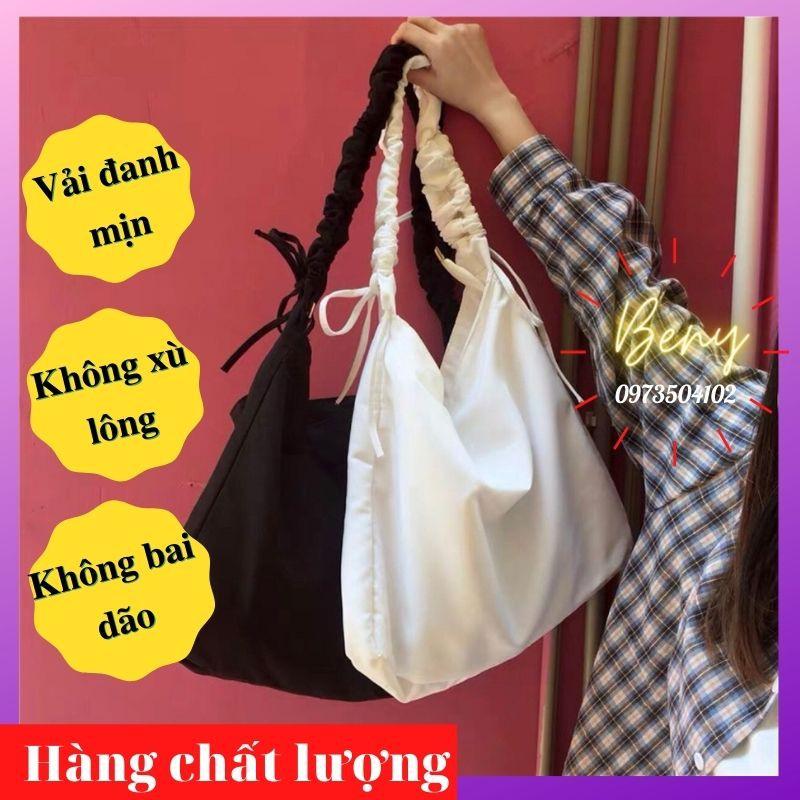 Túi Đeo Chéo TOTE Dây Rút-Túi Vải Dây Cách Điệu Có Khóa CANVAS Phong Cách 3 Màu