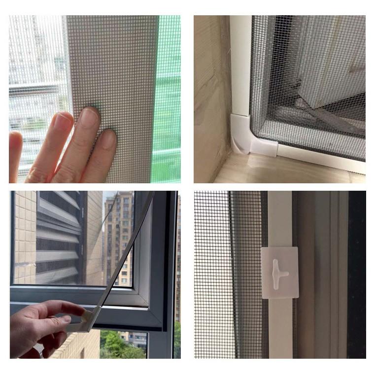 Rèm cửa sổ chống muỗi Mosquito Control tự lắp thông minh 85x140cm (Trắng) - Home and Garden