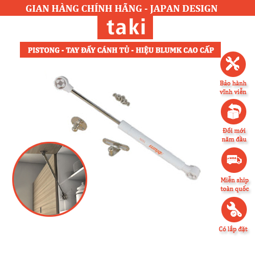 Ty Thủy Lực Giảm Chấn BLUMK, Pít tông cánh tủ, Tay Nâng Piston Thủy Lực, Tay Nâng Cánh Tủ - Có Thợ Lắp