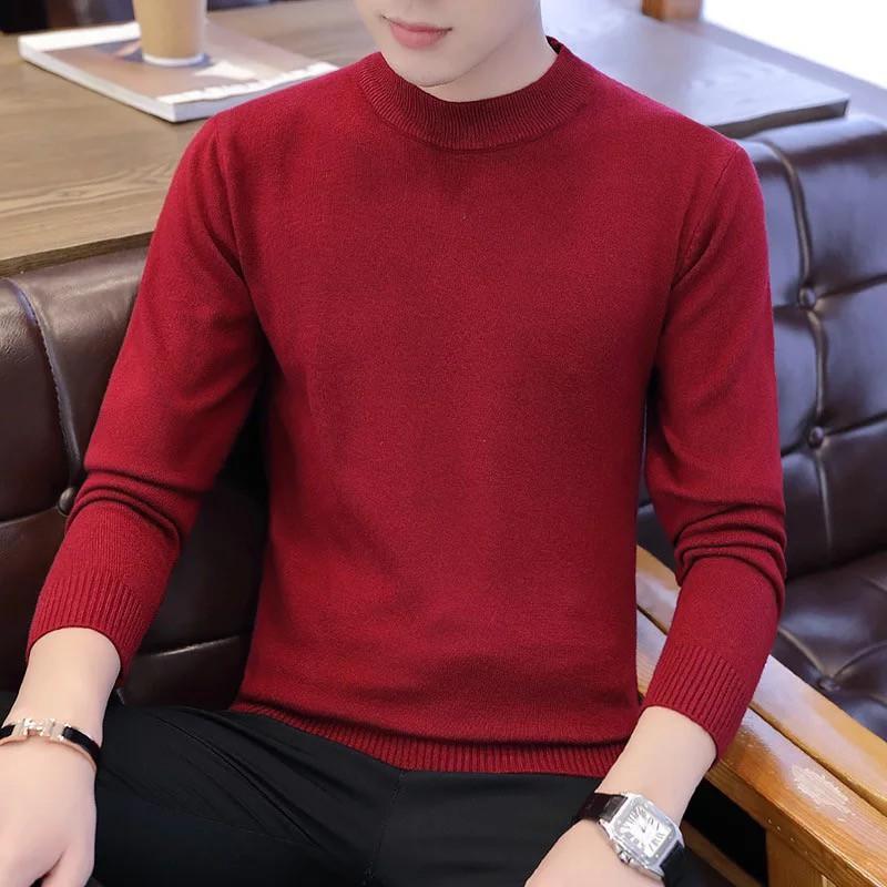 Áo Len Nam Cổ Tròn Thời Trang, Form Hàn Quốc