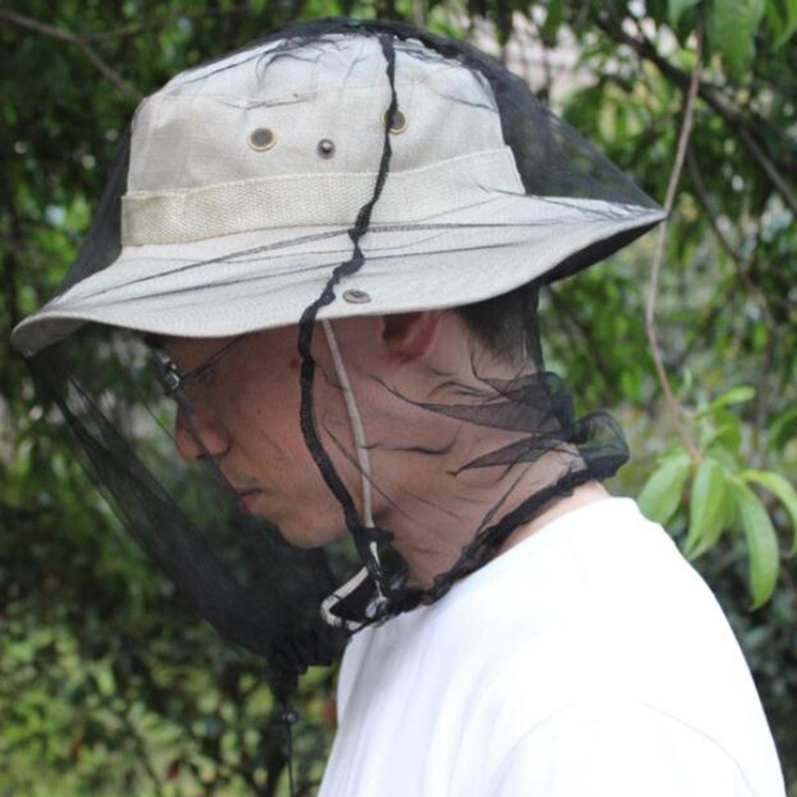 Head Net Face Neck Fly Netting Hood with Extra Fine Holes Soft Durable Breathable Face Cover for Camping, Hiking, Adventure, Fishing