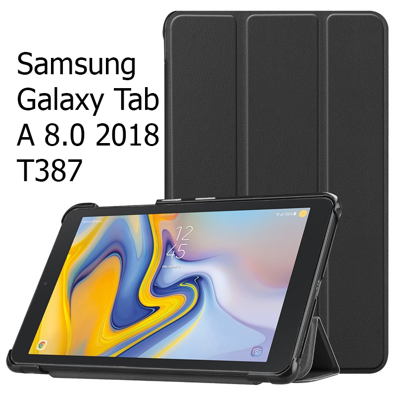 Bao Da Cover Dành Cho Máy Tính Bảng Samsung Galaxy Tab A 8.0  T387 Hỗ Trợ Smart Cover