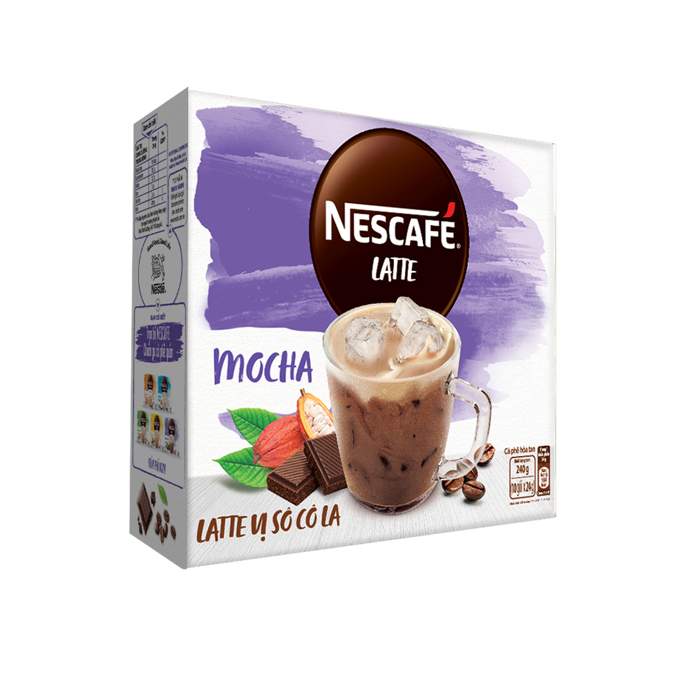 Combo 2 Hộp Cà phê hòa tan NESCAFÉ Latte Vị Sô cô la