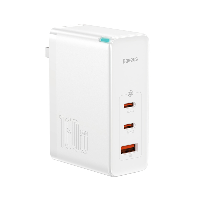 Bộ Sạc Nhanh Baseus GaN5 Pro Digital Fast Charger 2C+U 160W CN (Kèm cáp C to C 240W, 48V/5A, 1m) (Hàng chính hãng)