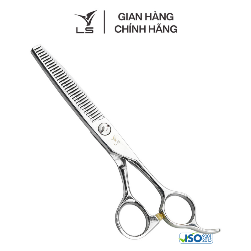 Kéo tỉa tóc LS rơi 15-20% quai offset phẳng đỡ ngón cố định T2132