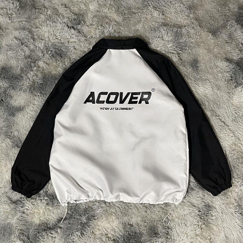 Áo khoác jacket ACOVER ullzang dù 2 lớp unisex - Áo khoác nam nữ Ullzang Basic có form rộng XL - OCEAN.CLO