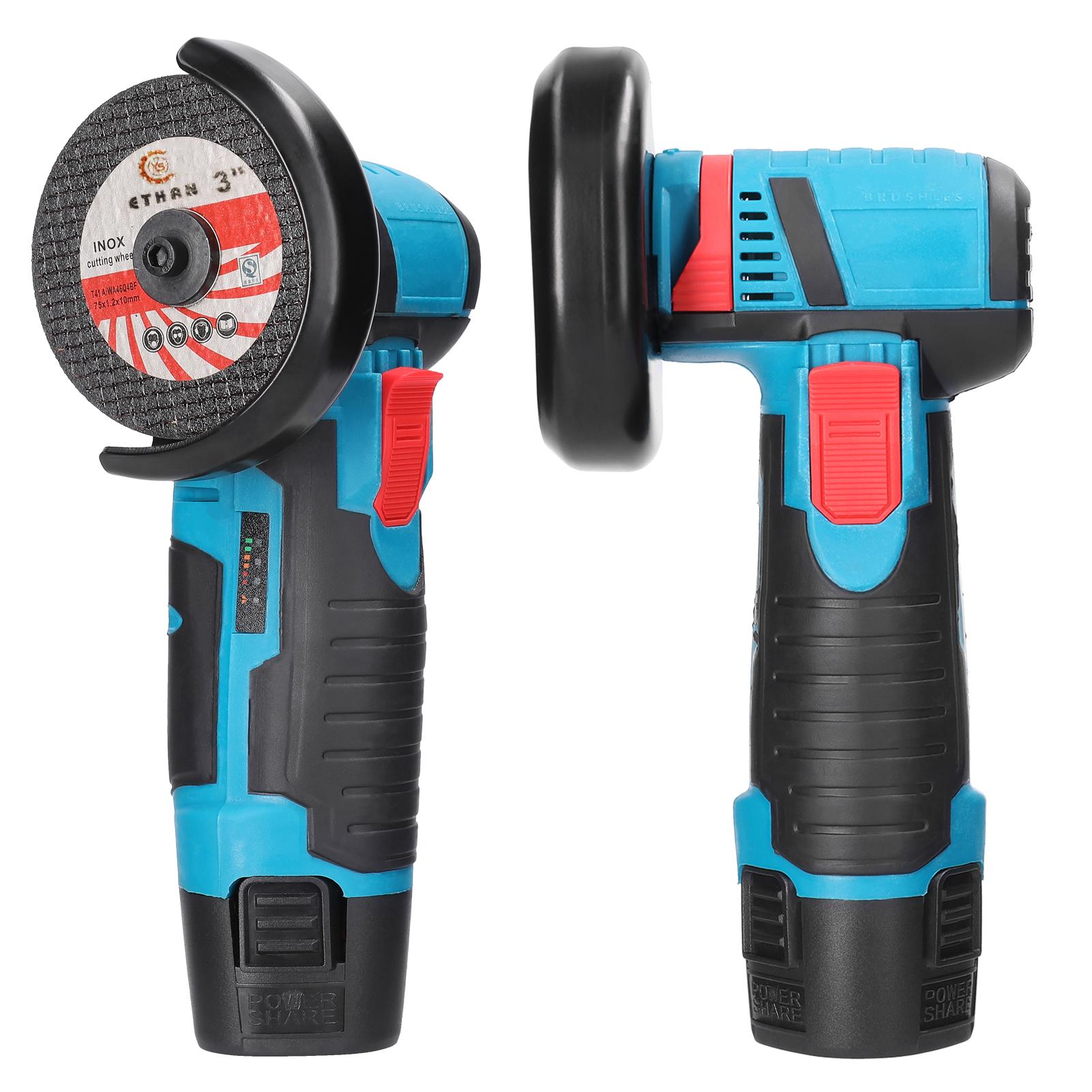 19500rpm Electric Grinding Tool Multifunctional Mini Grinder Handheld Cutter for Cutting Polishing Ceramic Tile Wood Stone Steel