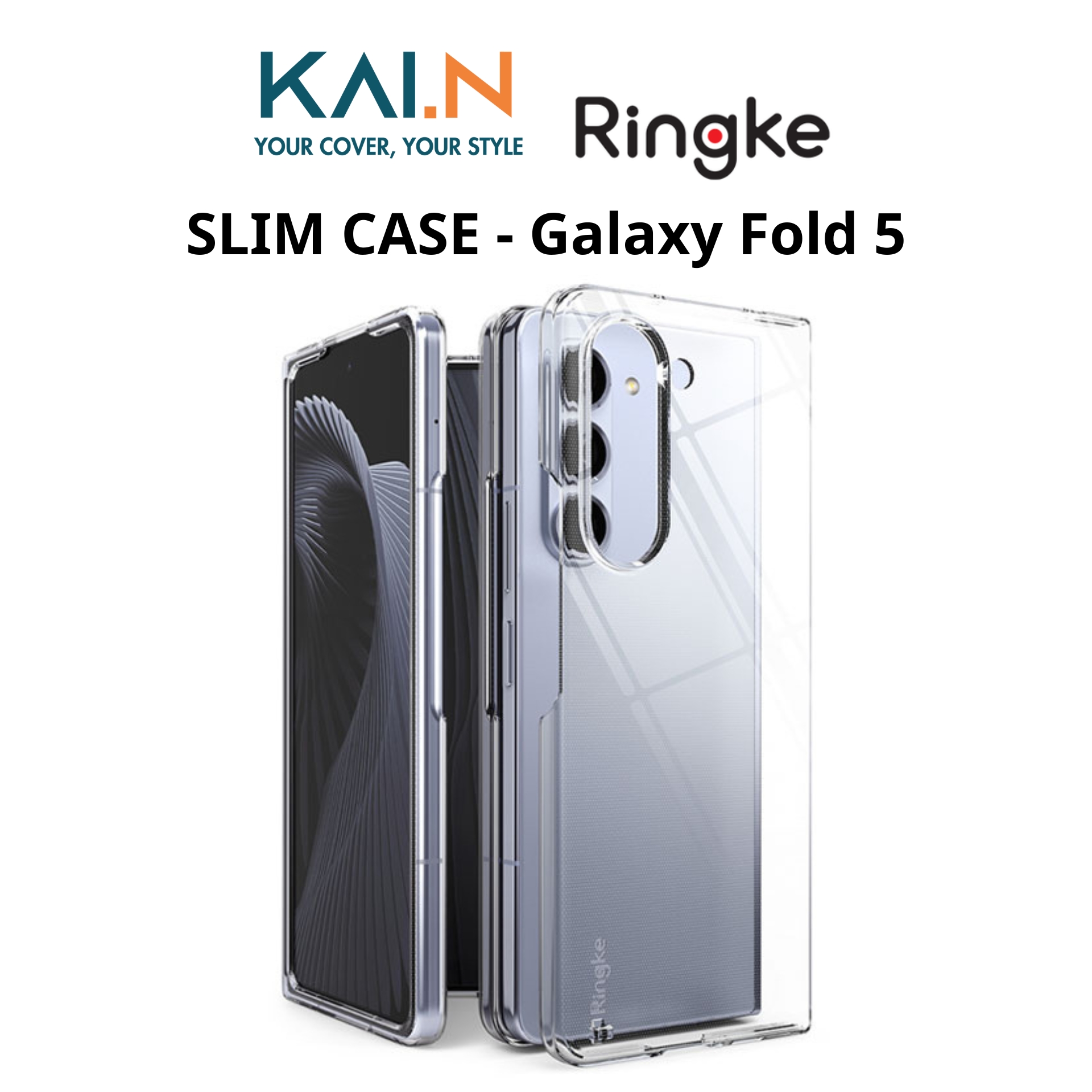 Ốp Lưng Trong Suốt Ringke Slim Dành Cho Samsung Galaxy Z Fold 5 5G - Hàng Chính Hãng