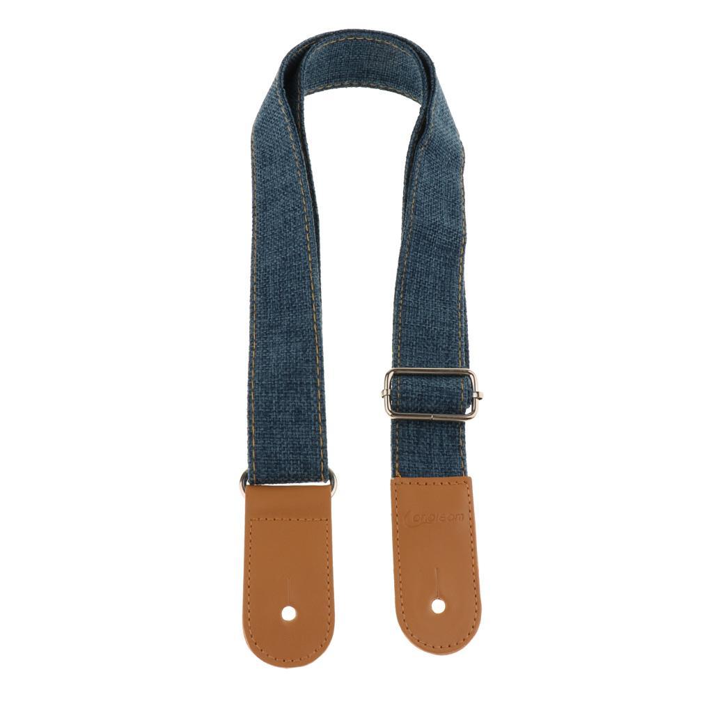 Adjustable Ukulele Strap Belt with PU Leather Ends for  Guitar -