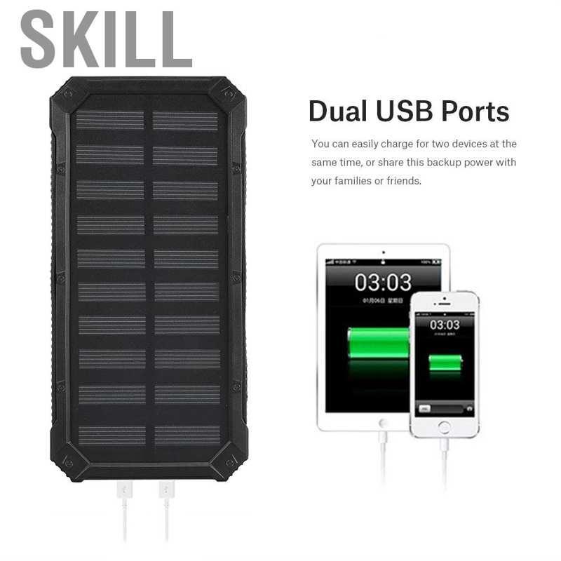 Pin Sạc Dự Phòng Năng Lượng Mặt Trời 20000mAh