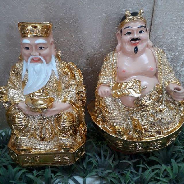 Bộ 2 tượng thần tài Kim Sa cao 16 cm, 18 cm, 20 cm, 26 cm và 30 cm