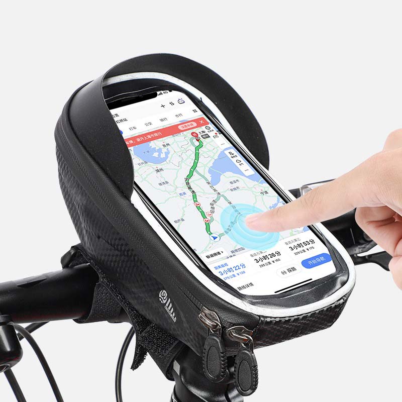 Túi Đựng Điện Thoại 6.5 inch Chống Thấm Nước Gắn Khung Trước Xe Đạp