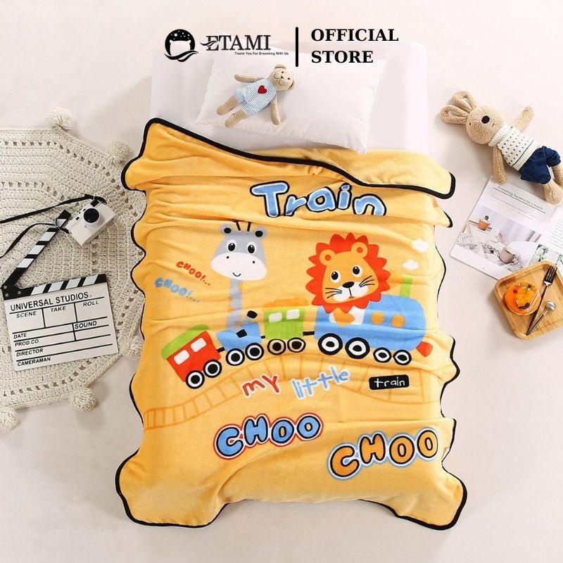Chăn lông tuyết chăn đi học cho bé kích thước 1x1,4m giữ nhiệt tốt siêu mềm mịn
