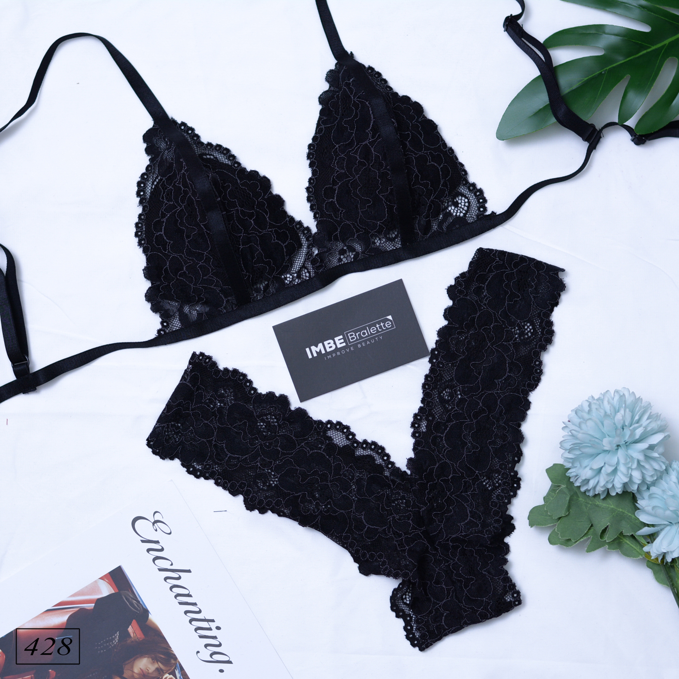 Bộ đồ lót nữ Sexy Bralette ren cao cấp R428