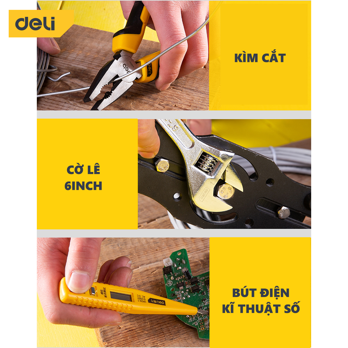 Bộ Dụng Cụ Sửa Chữa Đa Năng 31 Chi Tiết Deli Cao Cấp - Sử Dụng Nhiều Mục Đích, Tiện Dụng Cho Mọi Gia Đình - DL5972