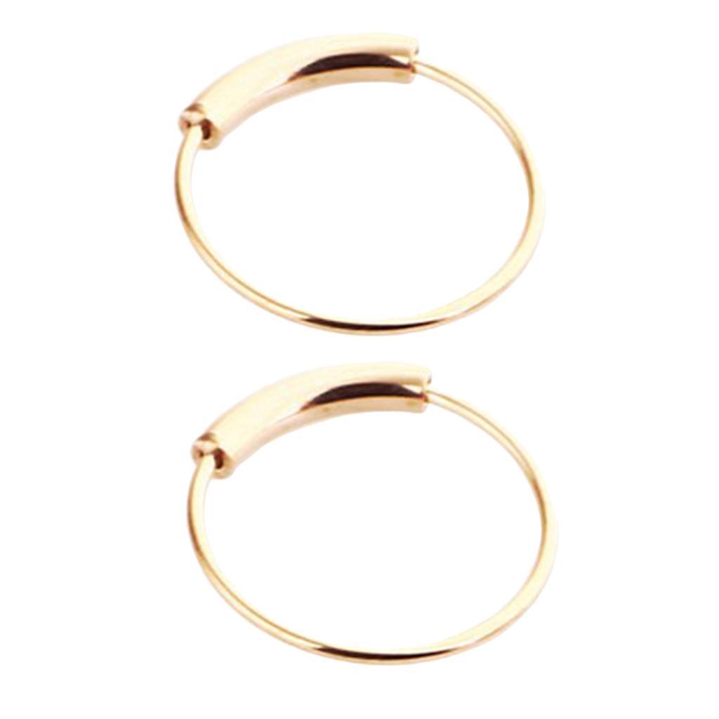 2-7pack 2pcs Nose Ring Nose Hoop Tragus Helix Ear Piercing Steel Ring 6mm Rose