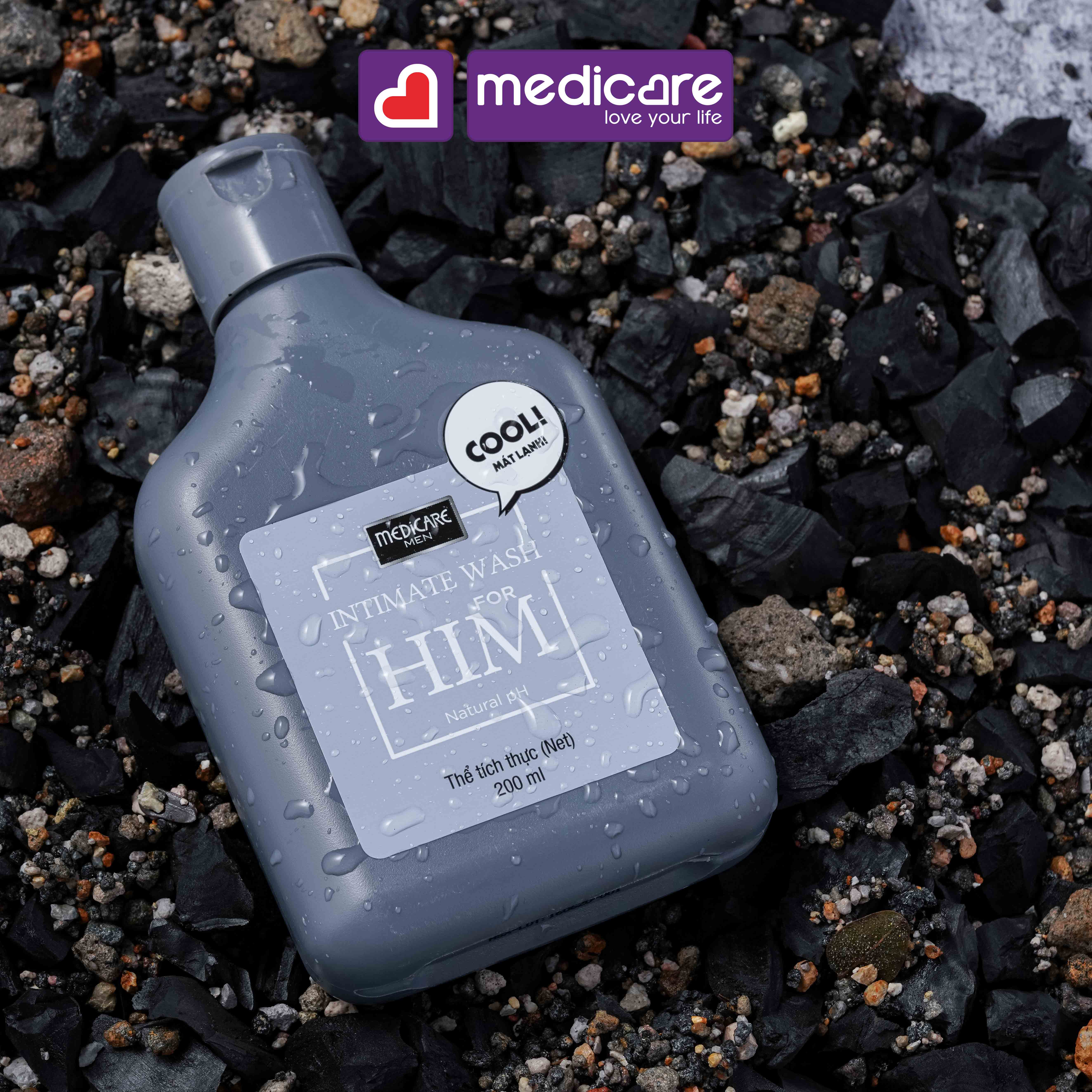 Dung dịch vệ sinh nam MEDiCARE Cool for Him 200ml
