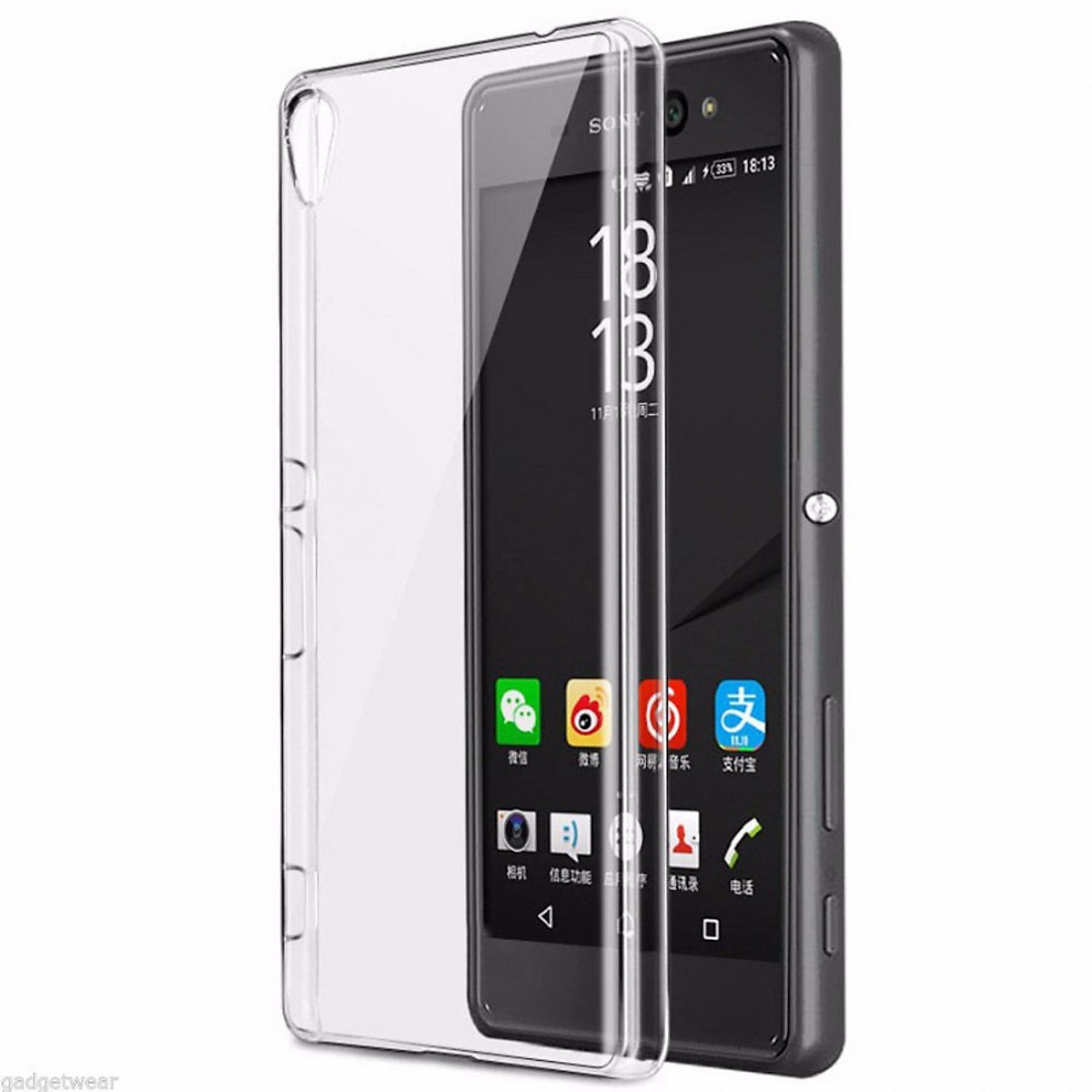 Ốp lưng silicon dẻo trong suốt loại A cao cấp cho Sony Xperia C6 Ultra