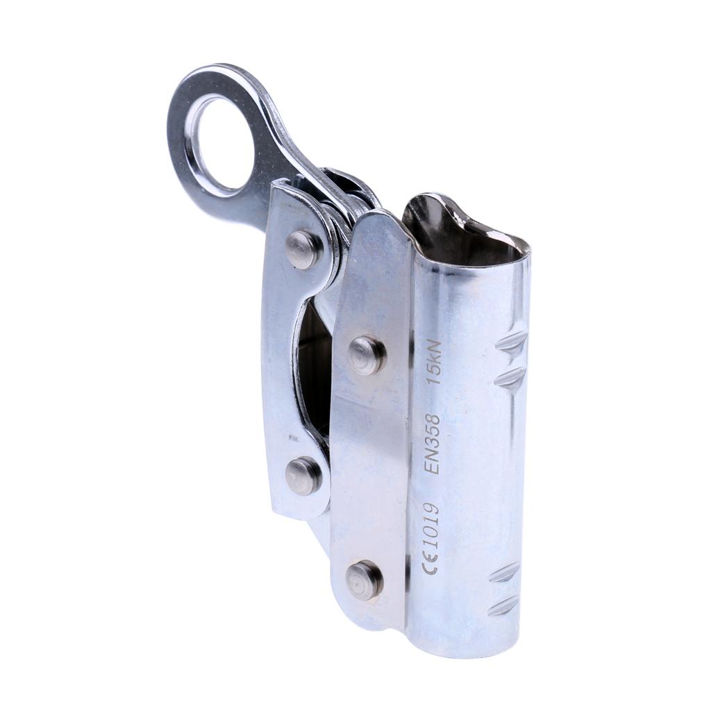 15KN Safety Outdoor Rock Climbing Caving Roof Tree Arborist Rescue 5/8'' Rope Grab with 21mm Eye Fall Protection Gear Equipment