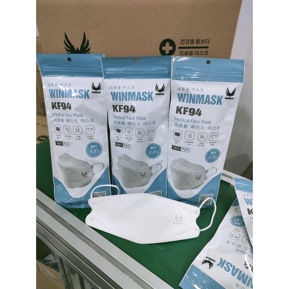 Khẩu trang KF94 Winmask kháng khuẩn Hàn Quốc 4 lớp chất liệu siêu mềm mại