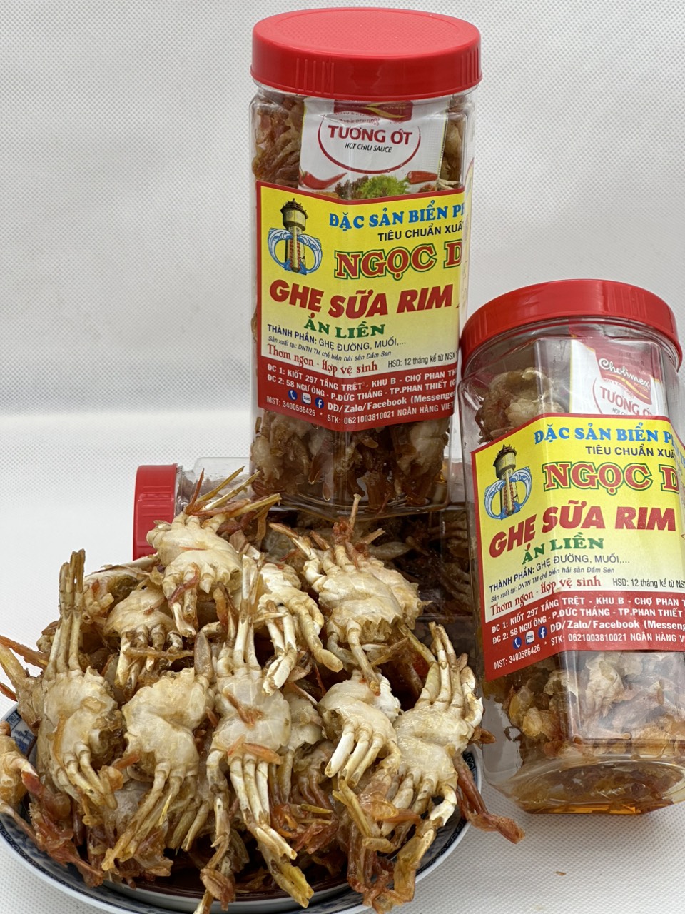 Ghẹ sữa rim gói (hộp) 100 gram đã chế biến ăn liền ngon ơi là ngon của shop Đặc Sản Biển Phan Thiết NGỌC DŨNG. Hạn sử dụng 12 tháng kể từ ngày đặt hàng