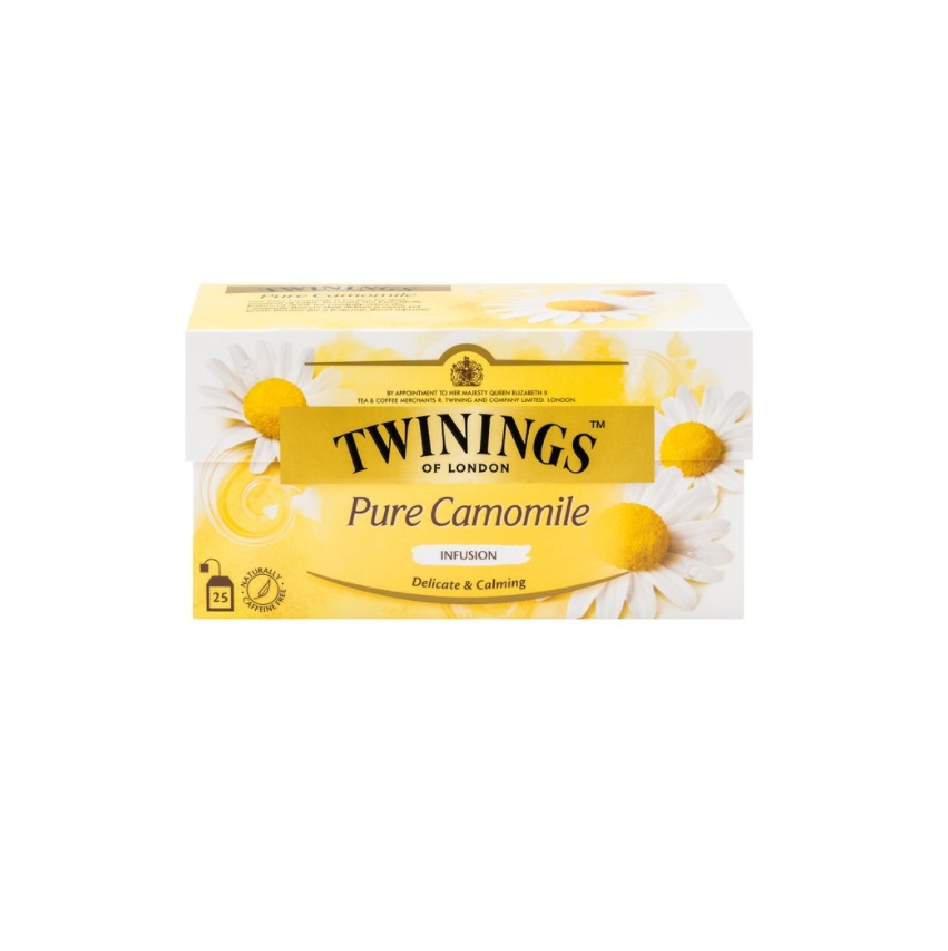 Trà TWININGS OF LONDON Pure Camomile hộp 25 gói x 1 g