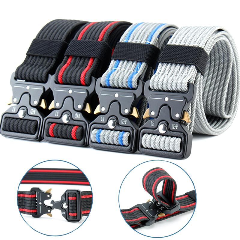 Nhiều Màu Đai Nylon Nam Chiến Thuật Quân Đội Dây Molle Quân Đội SWAT Chiến Đấu Thắt Lưng Gõ Tắt Sống Còn Eo Chiến Thuật Gear Trang Sức Giọt