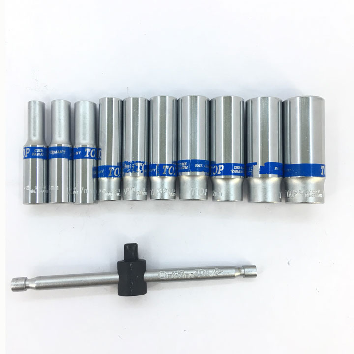 Bộ Tuýp Khẩu 11 Chi Tiết 1/4" Dạng Trượt 5-14mm