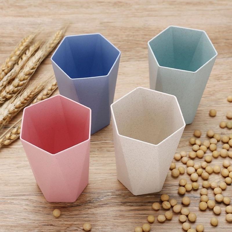 Cốc Đánh Răng Chịu Nhiệt 300ml Kiểu Dáng Hiện Đại - Ly Uống Nước Lúa Mạch