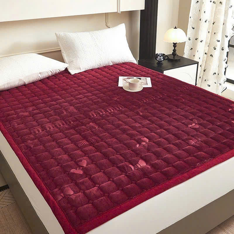 Nệm Topper Đệm Bông Thảm Nỉ Nhung Trải Giường Cao Cấp, Thảm Nhập Khẩu Trần Bông Đa Năng Trải Sàn Êm Ái 1M6 - 1M8 - HÀNG CHÍNH HÃNG MINIIN