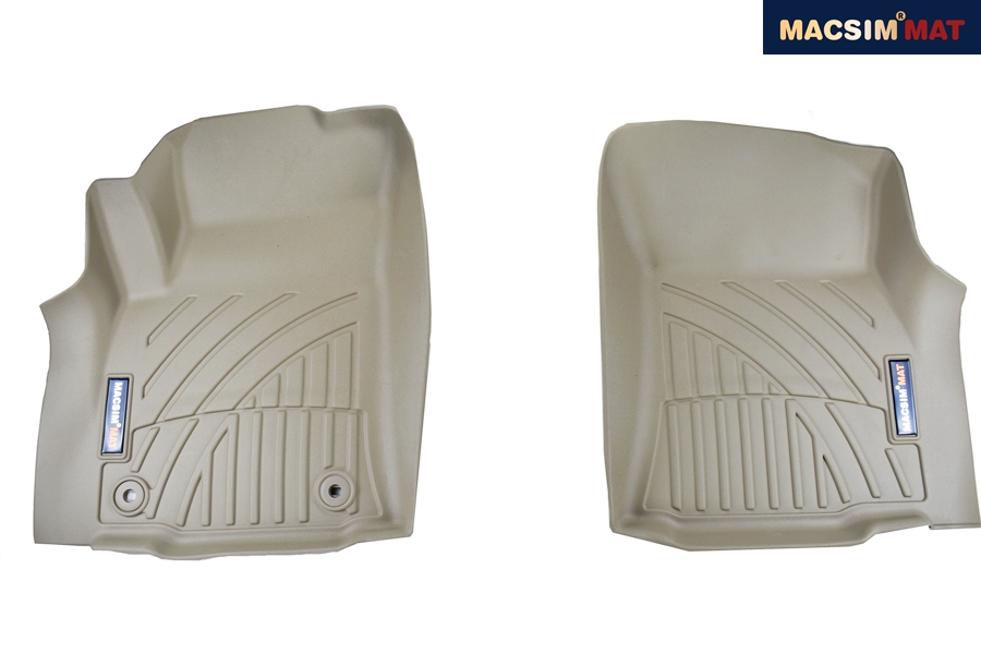 Thảm lót sàn xe ô tô Toyota Fortuner 2009-2016 Nhãn hiệu Macsim chất liệu nhựa TPV cao cấp màu đen,màu be 3 hàng ghế