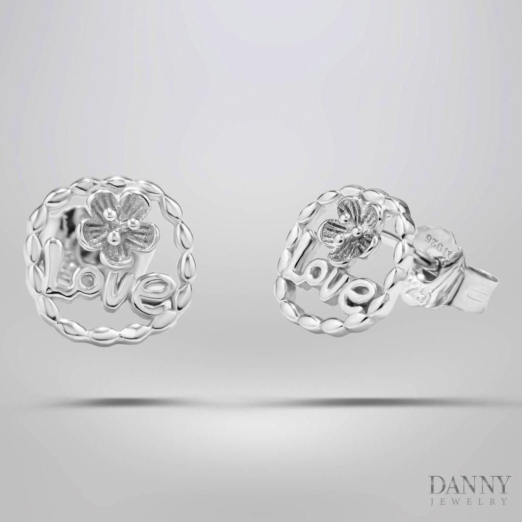 Bông Tai Nữ Danny Jewelry Bạc 925 Xi Rhodium BY381