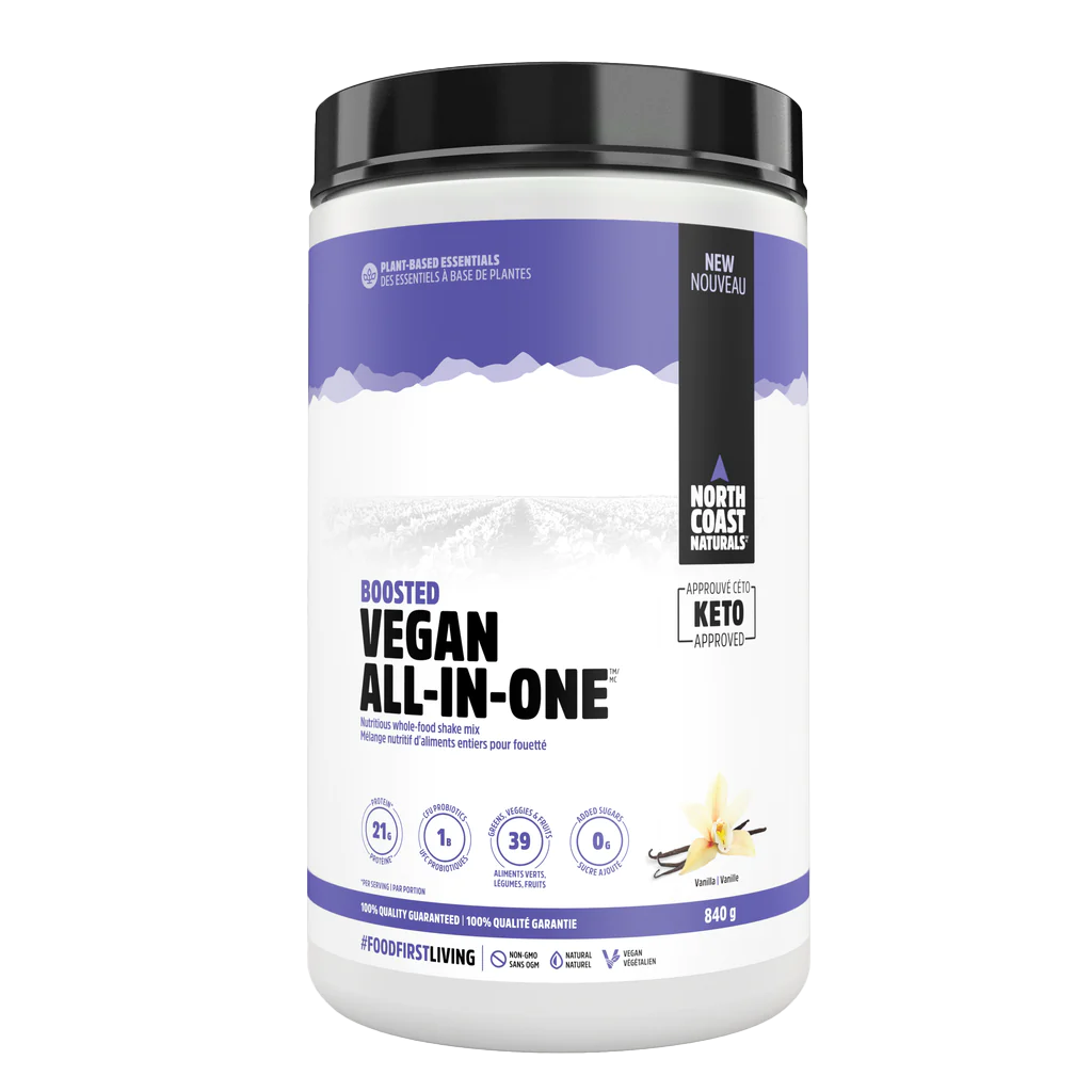 Protein Thực Vật Organic Boosted Vegan All-In-One North Coast Naturals Hộp 840g