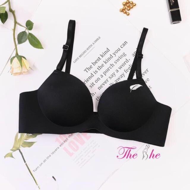 Áo Lót Nữ Su Đúc Hình Lá Không Gọng Đệm Dày Nâng Ngực A01 có ảnh thật