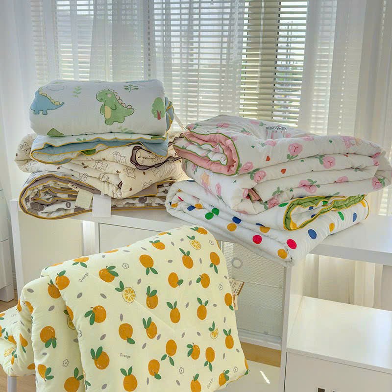 Chăn Hè Cotton Đũi Hàn Quốc Hàng Loại 1 Mềm Siêu Mát Lạnh Mùa Hè