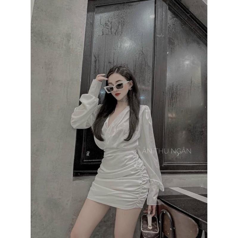 SET ÁO ĐẮP CHÉO + CHÂN VÁY PHI NHÚN