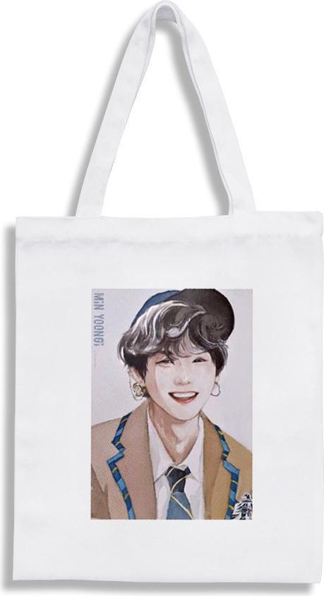 Túi tote BTS in hình fanart SUGA