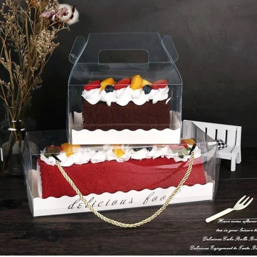 Hộp Đựng Bánh Kem MOUSSE Mica Trong Suốt Đựng Bánh Gato Sinh Nhật Nhiều Kích Cỡ