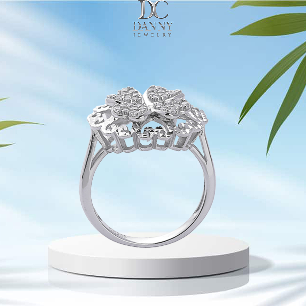 Nhẫn Nữ Bạc 925 Danny Jewelry Xi Bạch Kim Đính Đá CZ KI4GZ025
