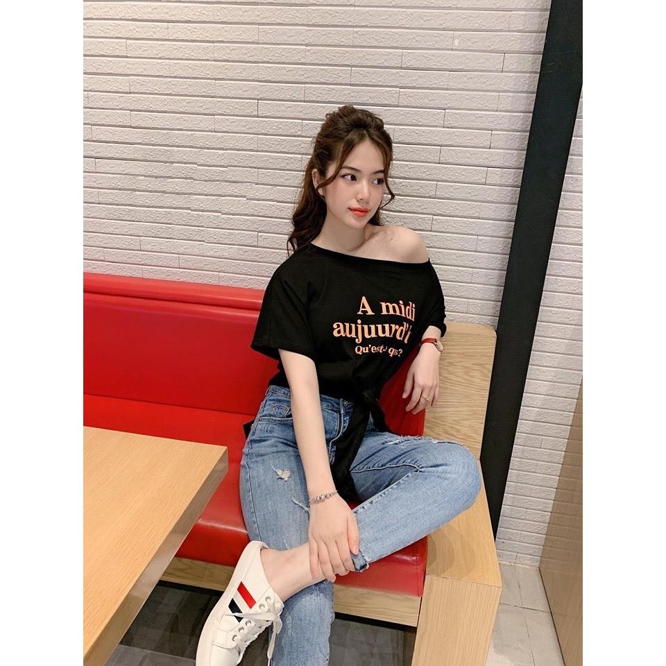 ÁO THUN CROPTOP FORM RỘNG TAY LỠ ULZZANG - ÁO NHÓM CROP NGẮN TAY CỘT BỤNG 21